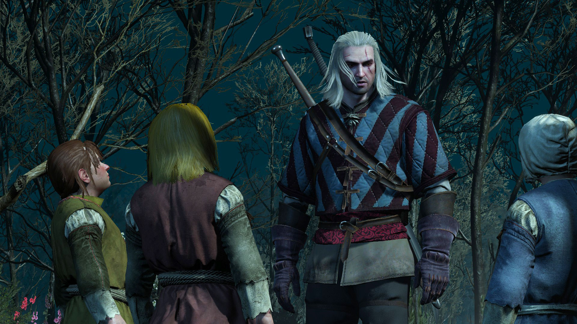 Geralt Talking To Children