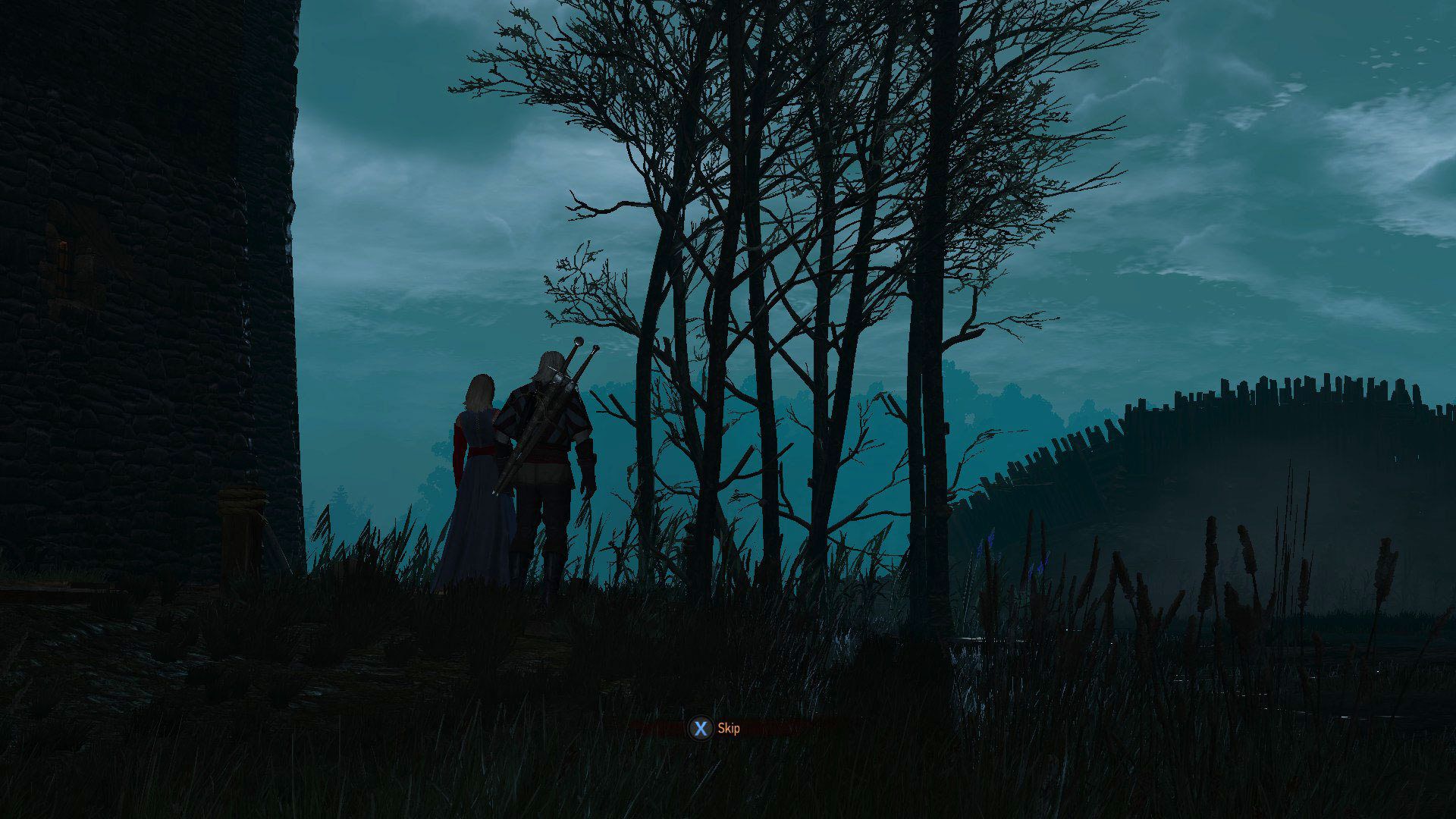 Geralt And Keira Silhouette